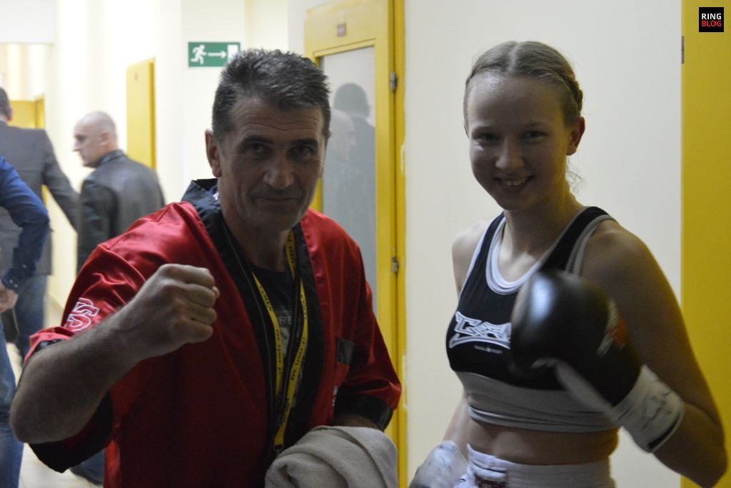 Milena Svonja z trenerem