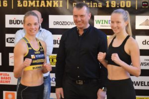 Sasza Sidorenko i Milena Svonja ważenie