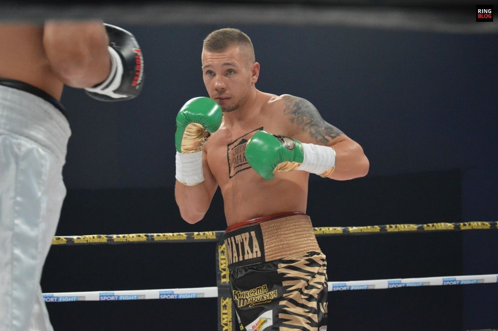 Michał Syrowatka walczu w ringu