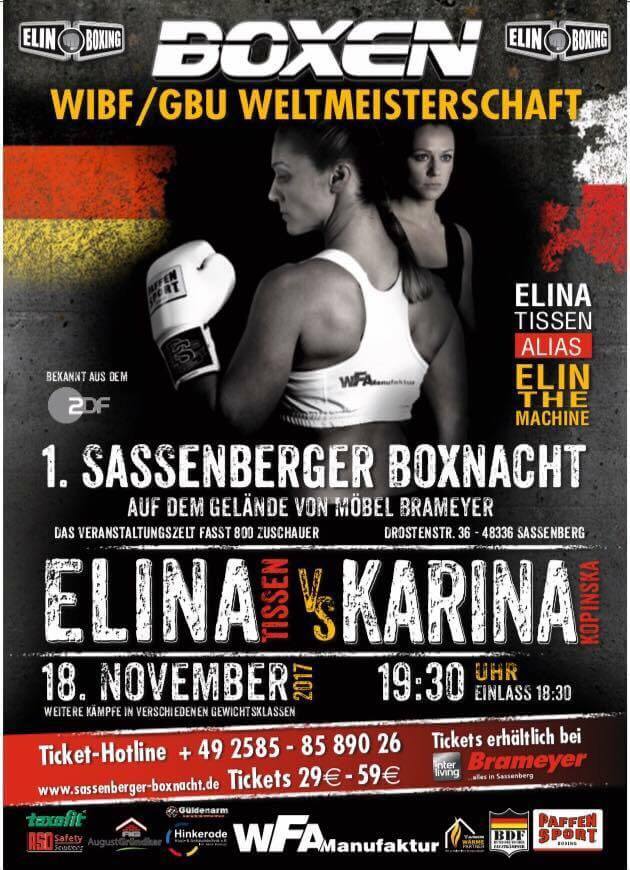 Plakat walki Elina Tissen - Karina Kopińska